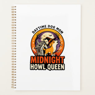 Halloween Dog Howl Queen Planner