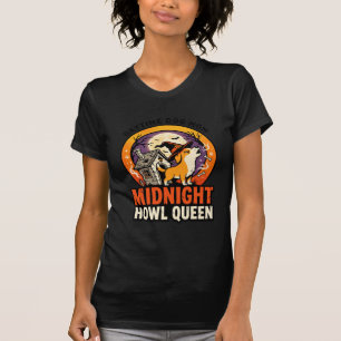 Halloween Dog Howl Queen T-Shirt