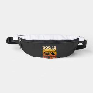 Halloween Dog Is My Boo Pug Ghost Design Bum Bags