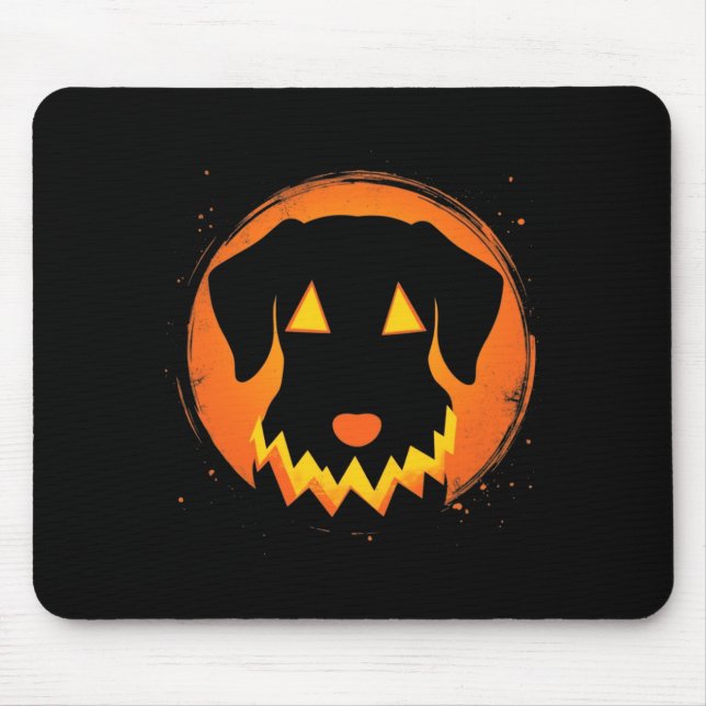 Halloween Dog Long Sleeve Mouse Pad (Front)