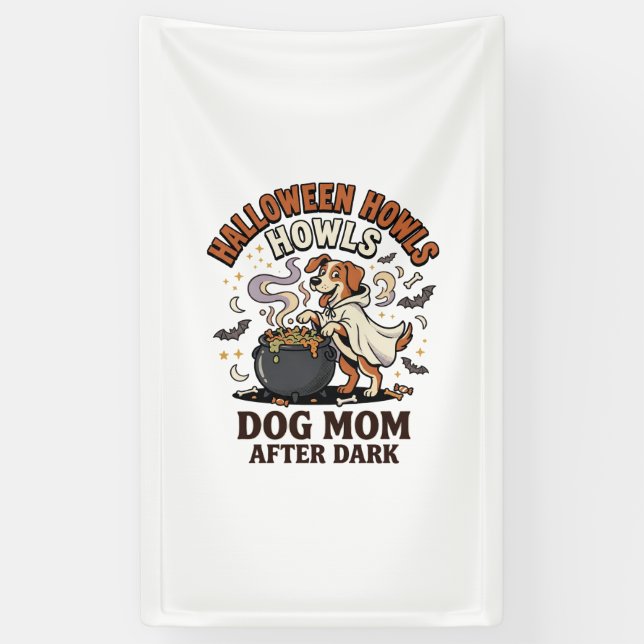 Halloween Dog Mum After Dark Banner (Vertical)
