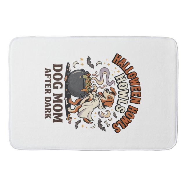 Halloween Dog Mum After Dark Bath Mat (Front)