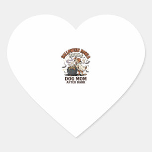 Halloween Dog Mum After Dark Heart Sticker