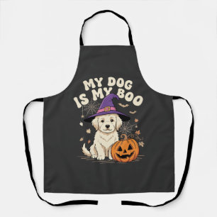 Halloween Dog My Dog Is My Boo Apron