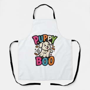 Halloween Dog Puppy Boo Apron