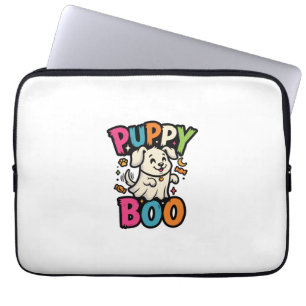 Halloween Dog Puppy Boo Laptop Sleeve