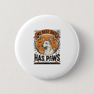 Halloween Dog Shirt For Proud Pet Parents 6 Cm Round Badge