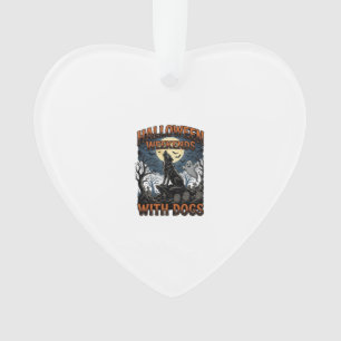 Halloween Dog Shirt Vintage Graveyard Pup Ornament