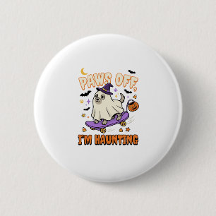 Halloween Dog Spooky Skate Ride 6 Cm Round Badge