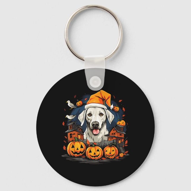 Halloween Dog T-Shirt2 Key Ring (Front)
