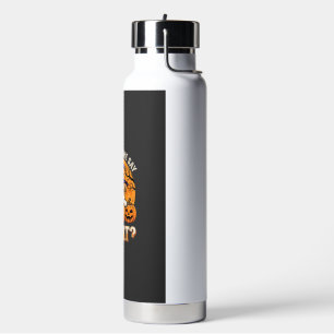 Halloween Dog Treat Bulldog Pumpkin Design Water Bottle