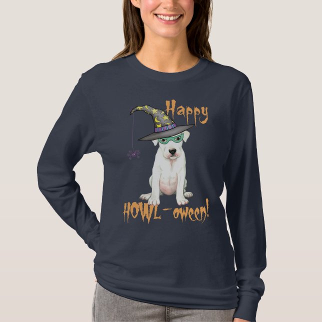 Halloween Dogo Argentino T-Shirt (Front)