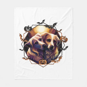 Halloween Dogs   Fleece Blanket