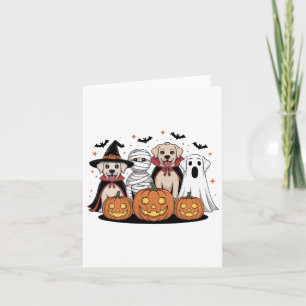 Halloween Dogs For Pet Lovers - Cute Canine Costum Card