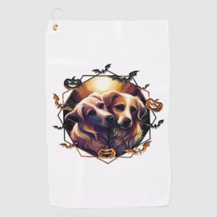 Halloween Dogs   Golf Towel