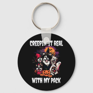 Halloween Dogs Key Ring