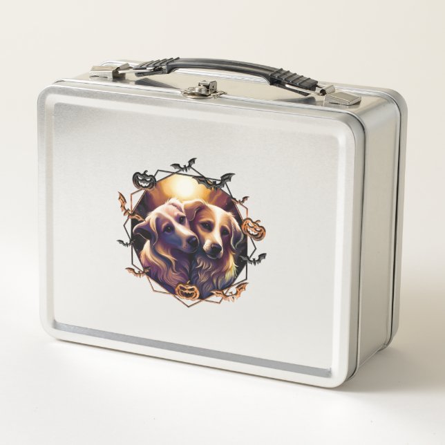 Halloween Dogs   Metal Lunch Box (Front)