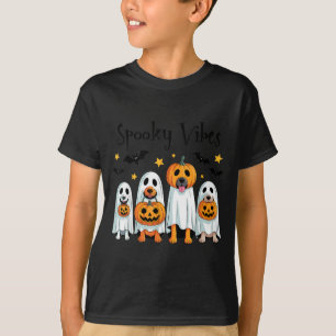 Halloween Dogs Spooky Vibes T-Shirt