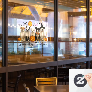 Halloween Dogs Window Cling