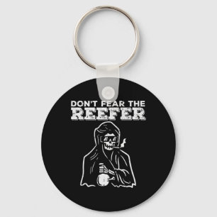 Halloween Dont Fear Reefer Grim Reaper Funny Costu Key Ring