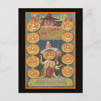Halloween Donts Postcard