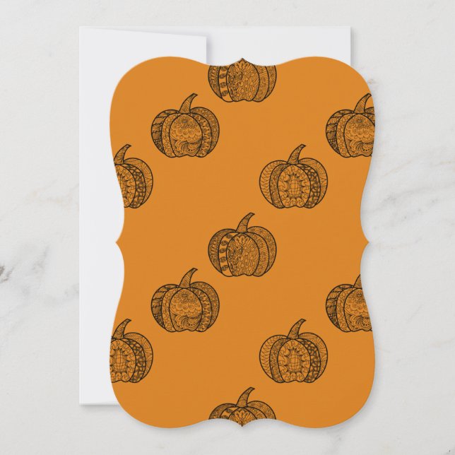 Halloween doodles boho mandala pumpkins Autumn (Front)