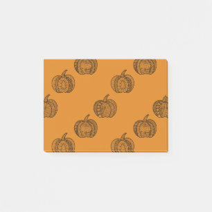 Halloween doodles boho mandala pumpkins Autumn Post-it Notes