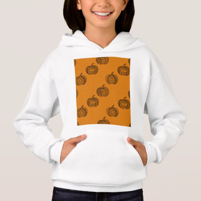 Halloween doodles boho zentangles pumpkins Autumn (Front)