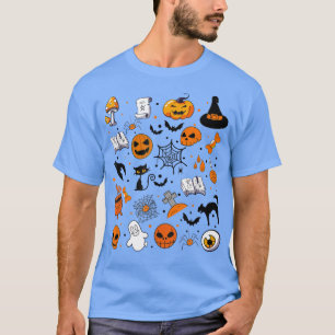 Halloween Doodles Halloween Little Things Witch Pu T-Shirt