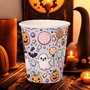 Halloween Doodles Paper Cups