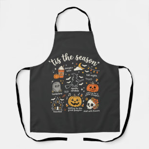Halloween Doodles Tis the Season Witch Design Apron
