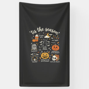 Halloween Doodles Tis the Season Witch Design Banner