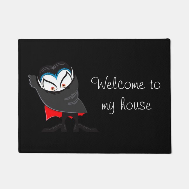 Halloween Door Mat-Dracula Doormat (Front)