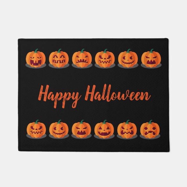 Halloween Door Mat-Pumpkins Doormat (Front)