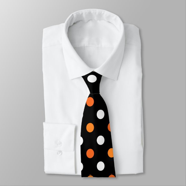Halloween Dots Tie (Tied)