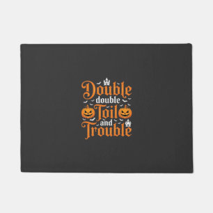 Halloween Double Double Toil and Trouble_1 Doormat