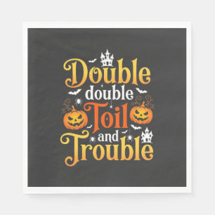 Halloween Double Double Toil and Trouble Witch Napkin