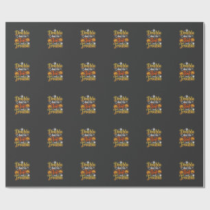 Halloween Double Double Toil and Trouble Witch Wrapping Paper