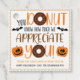Halloween Doughnut Gift Tag