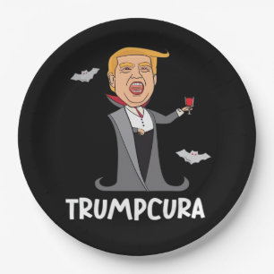 Halloween Dracula Funny Classic Paper Plate