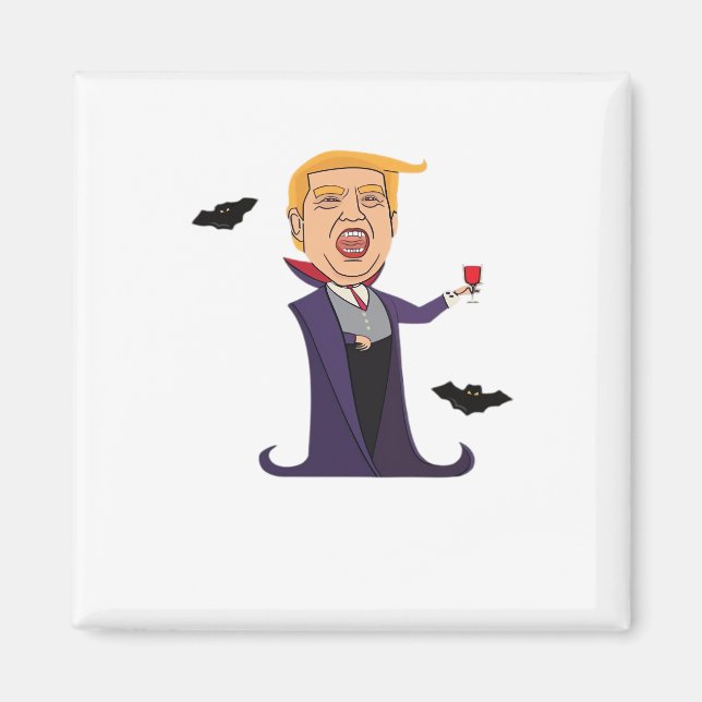 Halloween Dracula  Funny Magnet (Front)