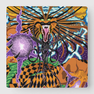 Halloween Dragon Clock