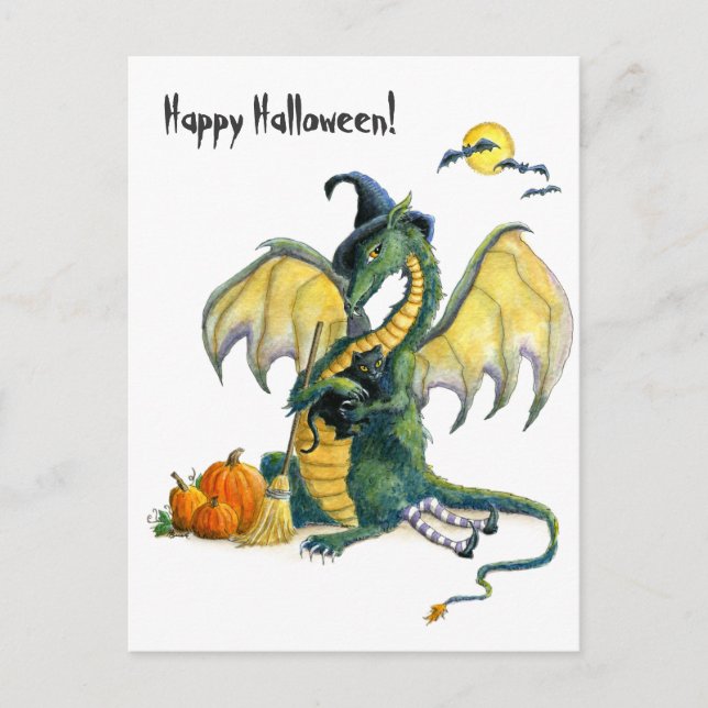 Halloween Dragon postcard (Front)