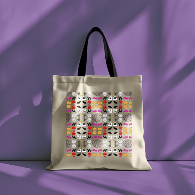 Halloween Drawing Pattern Tote Bag (Creator Uploaded)