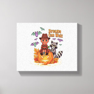 halloween Dreams Can Wait Horror Monster Canvas Print