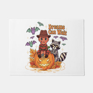 halloween Dreams Can Wait Horror Monster Doormat