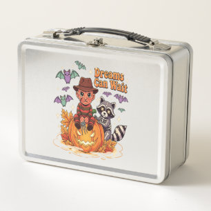 halloween Dreams Can Wait Horror Monster Metal Lunch Box