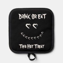 Halloween Drink or Eat Pot Holder