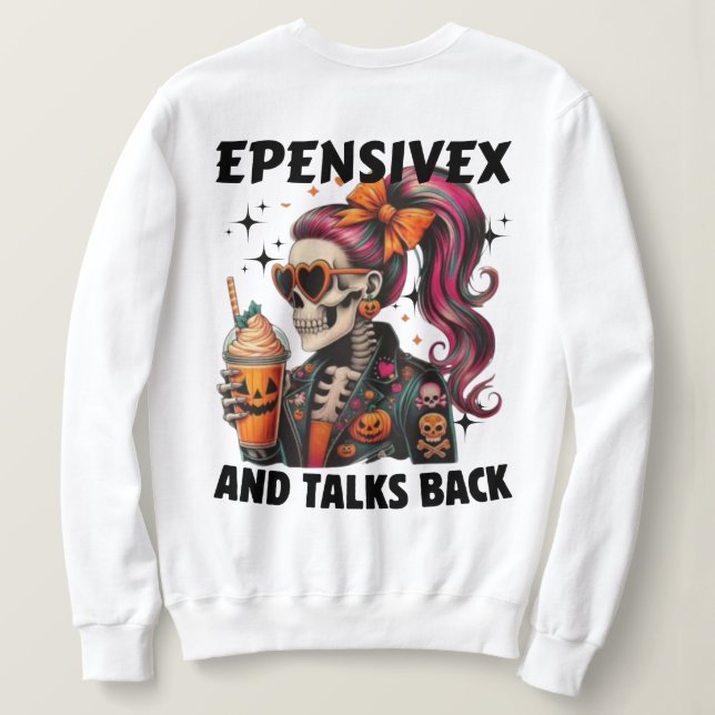 Halloween Drink  Sweatshirt (Design Back)