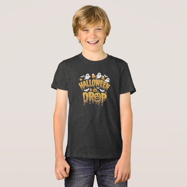 Halloween Drop Tri-Blend Shirt (Front Full)